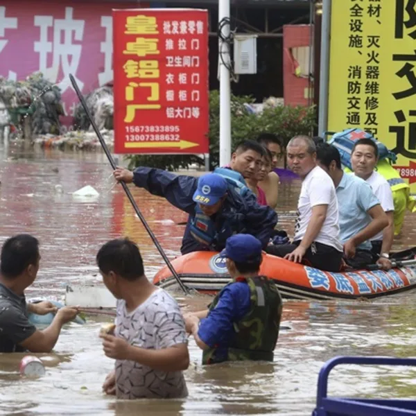 Lluvias torrenciales en China: 56 muertos y 22 desaparecidos