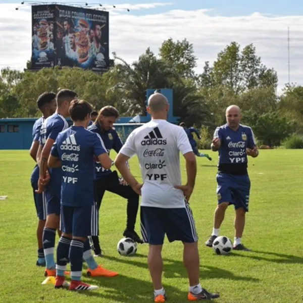 Mundial 2018: Los jugadores de Argentina comenzaron los entrenamientos en Ezeiza