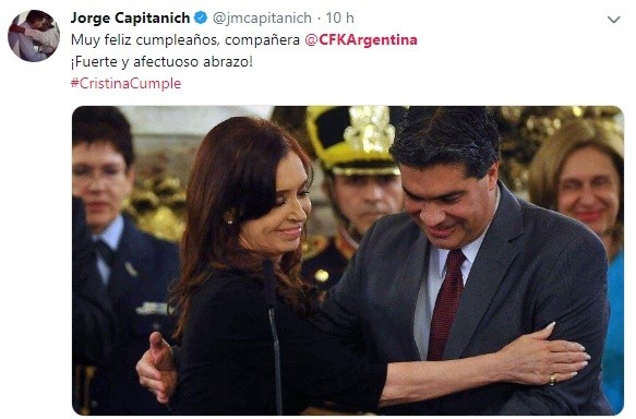 Los saludos a Cristina Fernández de Kirchner en el día de su cumpleaños ...