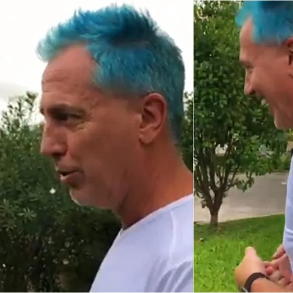 Marley se tiñó el pelo de azul y a Mirko le agarró un ataque de risa