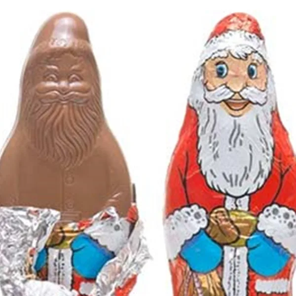 Compró un Papá Noel de chocolate para sus hijos y era una figura "hot"