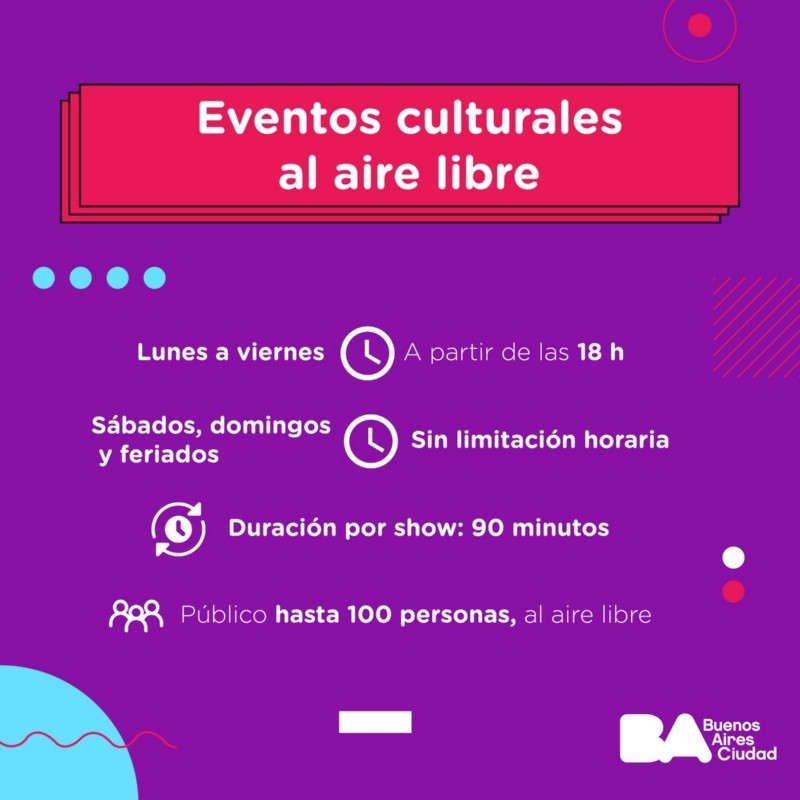 Vuelven los recitales al aire libre en la Ciudad de Buenos Aires | Filo ...