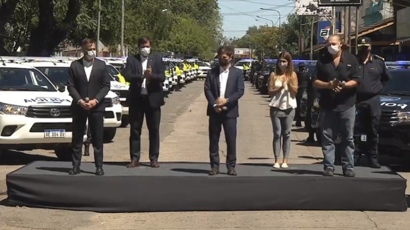 Kicillof, durante un acto en Pilar.