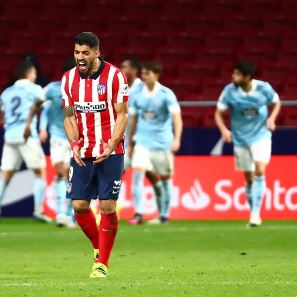 El Celta de Coudet le empató sobre la hora al Atlético de Simeone, líder absoluto