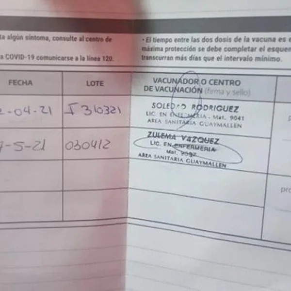 Mendoza: tenía que recibir la segunda dosis de la Sputnik y le aplicaron la de Sinopharm