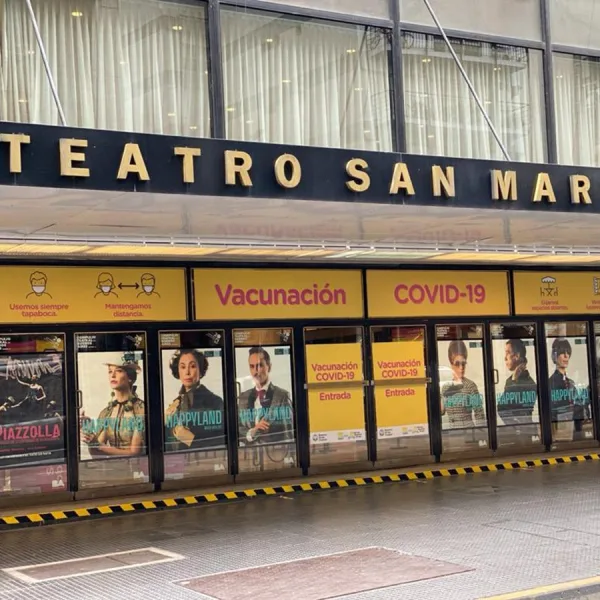 El Teatro San Martín se convirtió en un centro de vacunación contra el coronavirus