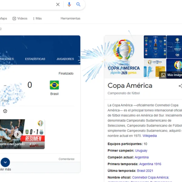 Google y una animación como festejo de la victoria de Argentina