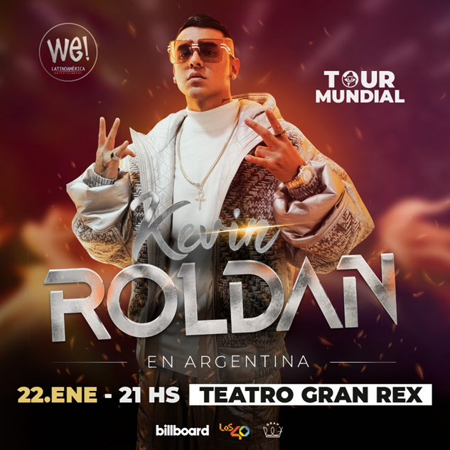 Kevin Roldán visita Argentina cuándo es su show, dónde y cómo sacar