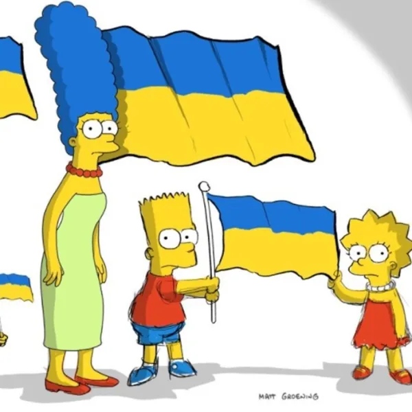 Los Simpson apoyaron a Ucrania y el posteo se volvió viral