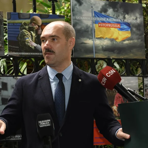 El representante de Ucrania en Argentina pidió sanciones del Gobierno contra Rusia