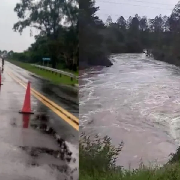 Corrientes: corte total de la ruta 12 por peligro de derrumbe de un puente