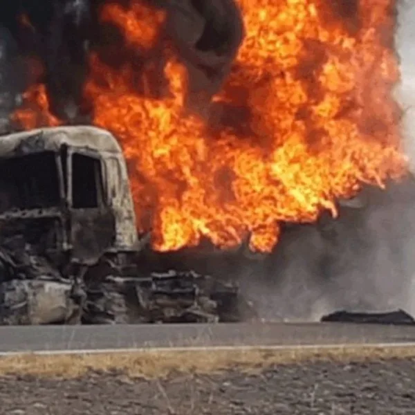Catamarca: Un auto se incendió al chocar con un camión y sus tres ocupantes murieron