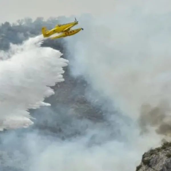 España: evacuaron un parque de diversiones por un gran incendio