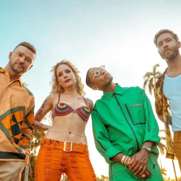 Calvin Harris presentó "Stay with me" junto a Justin Timberlake, Halsey y Pharrell