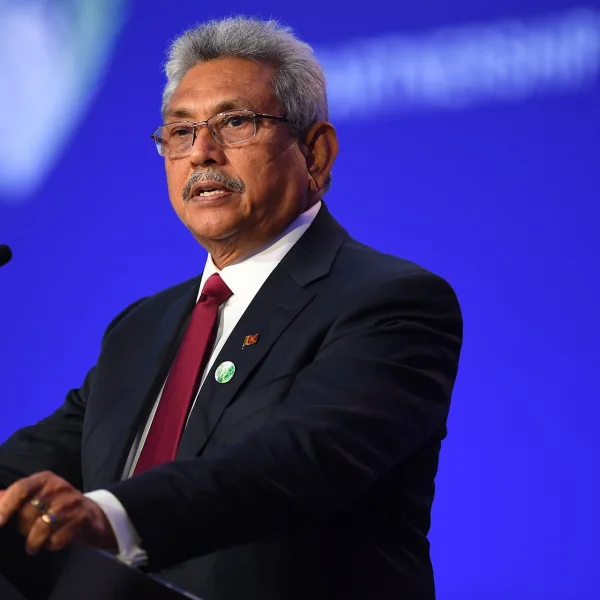 El presidente de Sri Lanka renunció a través de un correo electrónico