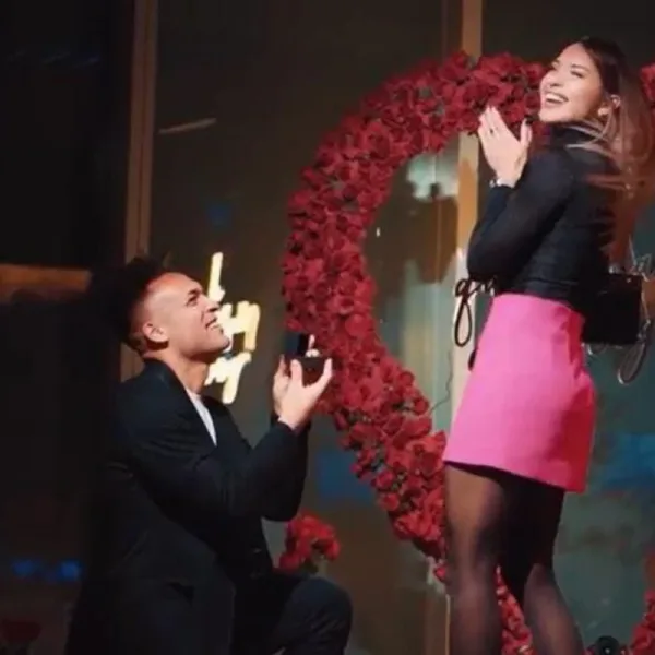 La romántica propuesta de casamiento de Lautaro Martínez a Agustina Gandolfo