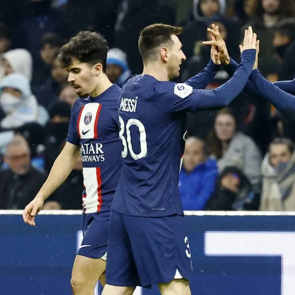 PSG aplastó en el clásico al Olympique con gol de Messi