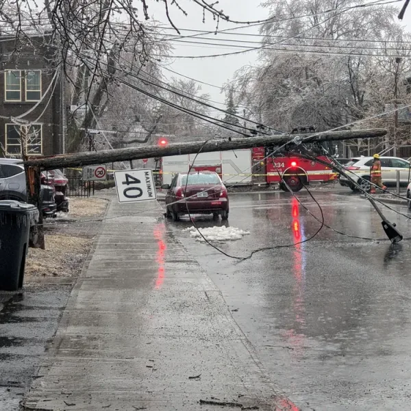 Canadá: dos muertos por una intensa tormenta de hielo
