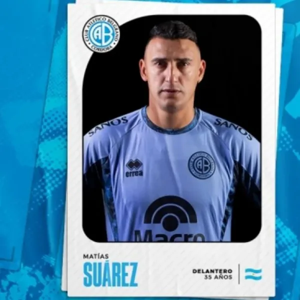 Tras finalizar su contrato con River, Matías Suárez fue confirmado como refuerzo de Belgrano