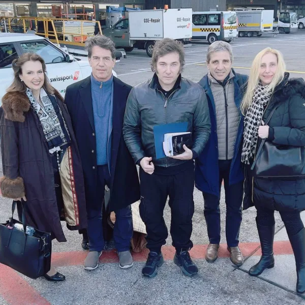 Milei llegó a Suiza para participar del Foro Económico Mundial en Davos