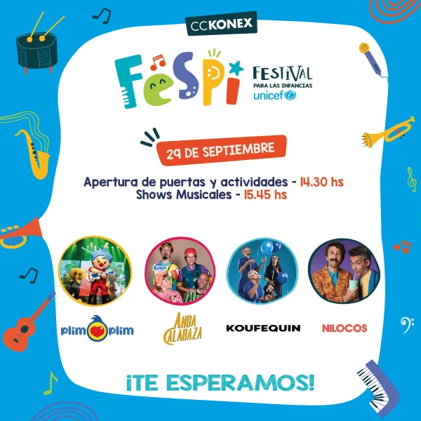 Vuelve FESPI, el festival para las infancias de Unicef, al Konex: quiénes tocan