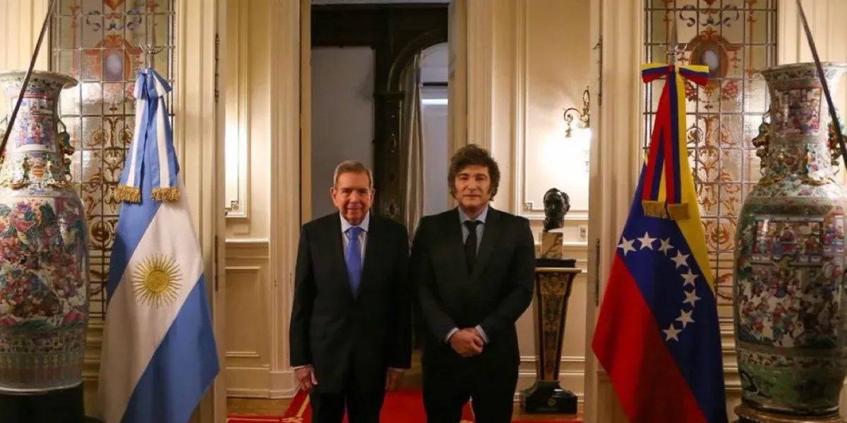 Javier Milei se reunió con Edmundo González Urrutia en la Casa Rosada ...