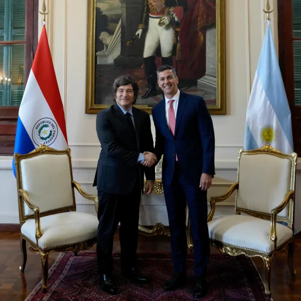 Javier Milei mantuvo una reunión con su par paraguayo en Asunción