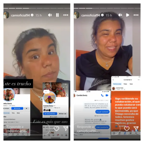 Camilota denunció cuentas falsas que piden plata para su hermano, Thiago Medina