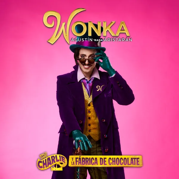 Agustín "Rada" Aristarán es Willy Wonka en la obra Charlie y la fábrica de chocolate