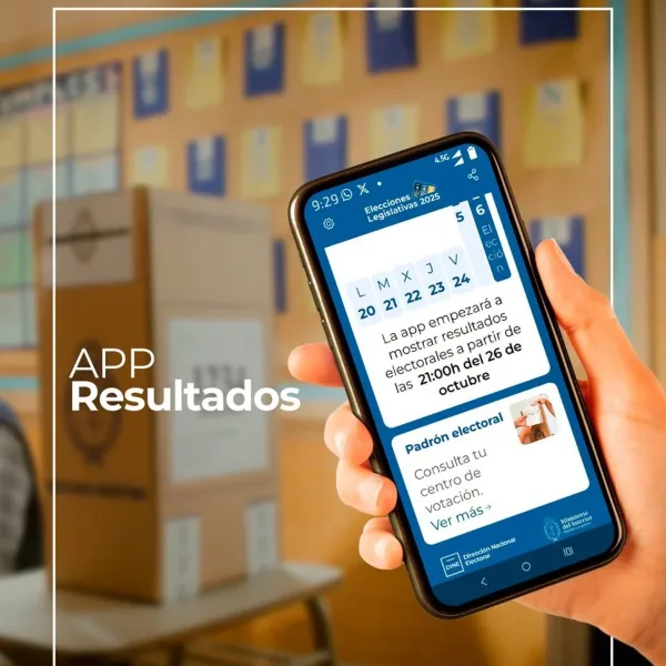 Cómo seguir los resultados oficiales de las elecciones 2025 con la app oficial del Gobierno