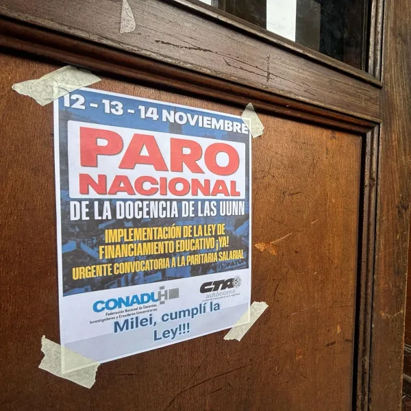  Comenzó el paro de docentes universitarios por 72 horas