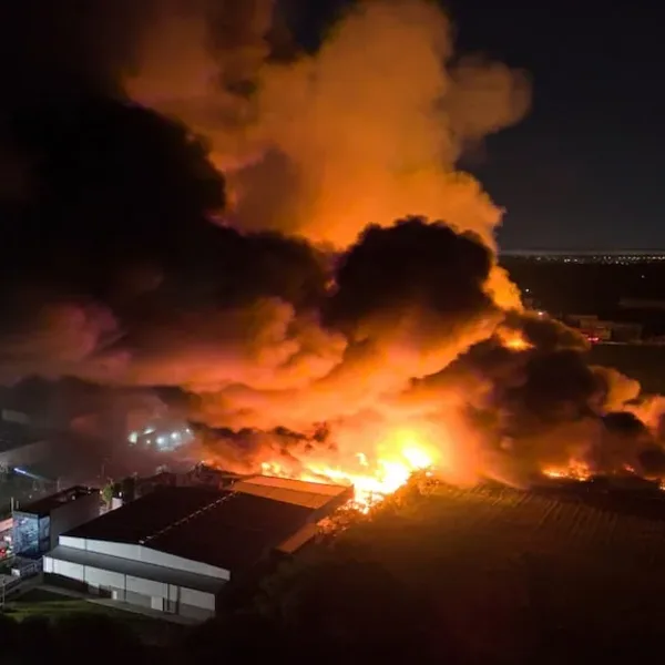 Tragedia en Ezeiza: explota una fábrica petroquímica en el polo industrial y hay una preocupante nube tóxica