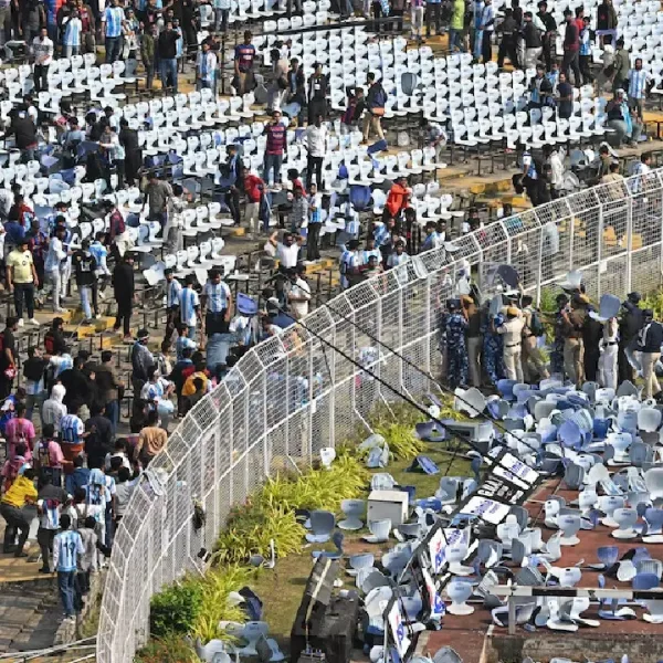 Caos en India por la visita de Lionel Messi: hinchas destrozaron el estadio y se abrió una investigación
