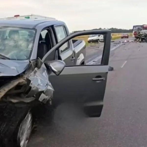 Choque frontal en la Ruta Nacional 3 terminó con la vida de una pareja y dejó herida a su hija de 13 años