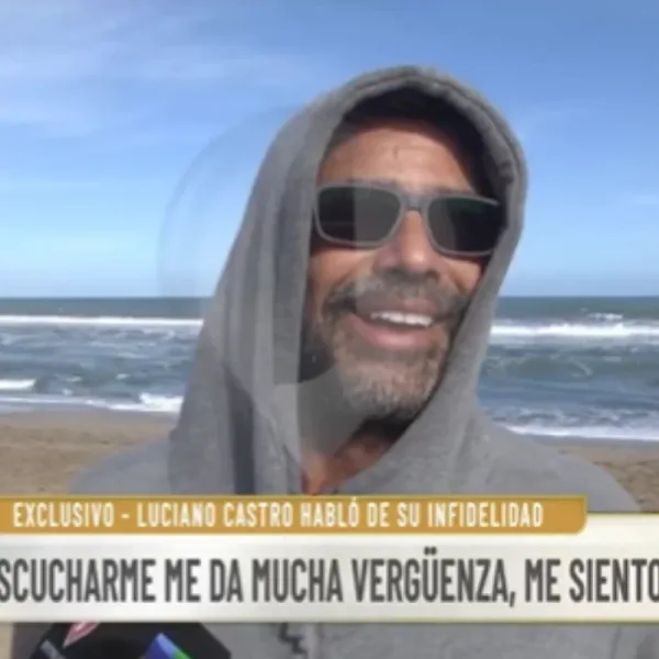 Luciano Castro: "Me siento patético, me da mucha vergüenza"