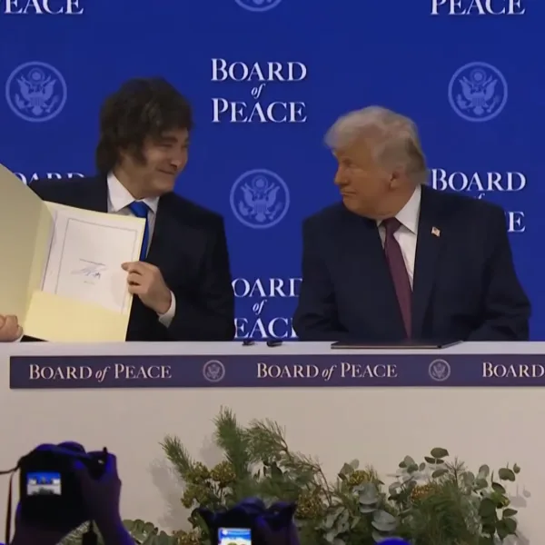 Milei firmó la integración de Argentina al Consejo de la Paz creado por Trump