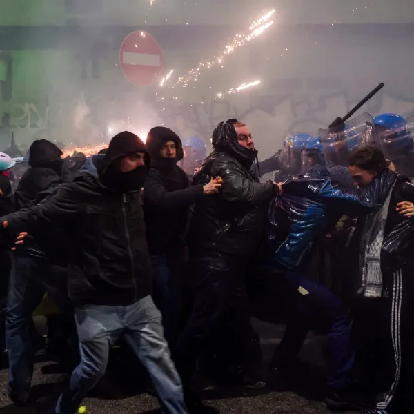 Incidentes en Milán: miles de personas marcharon contra los Juegos Olímpicos de Invierno