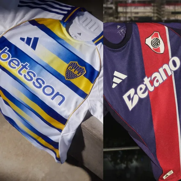 Boca y River presentaron sus nuevas terceras camisetas