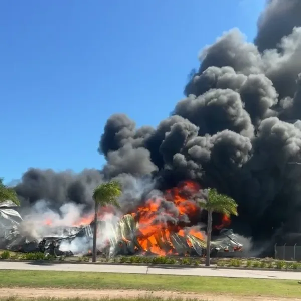 Feroz incendio arrasó con dos depósitos en el parque industrial de Tigre