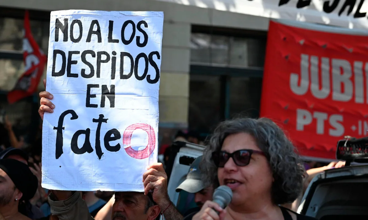 Foto: Crisis laboral en Argentina por despidos/Cortesía