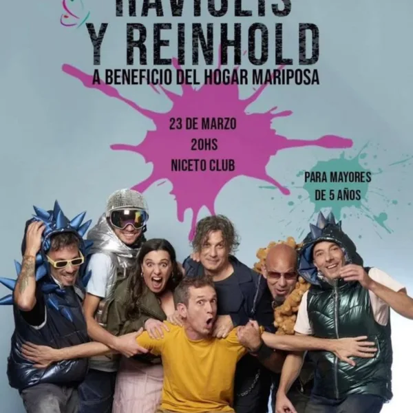 Raviolis y Diego Reinhold se unen en un show solidario