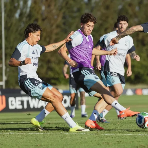 La Selección Argentina comenzó con los entrenamientos de cara al amistoso con Mauritania