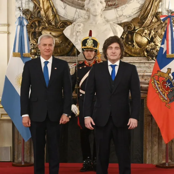 Javier Milei recibió a José Antonio Kast en Casa Rosada