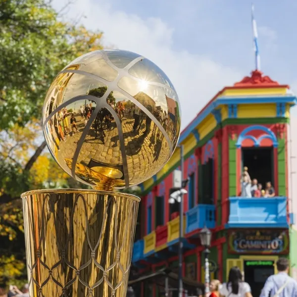 El trofeo de la NBA está en Buenos Aires: cuándo y dónde se podrá conocerlo