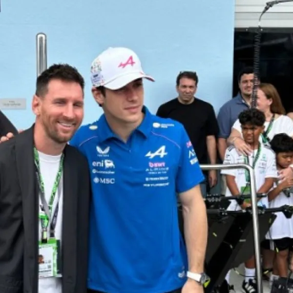Lionel Messi fue al GP de Miami para ver a Franco Colapinto junto a su familia