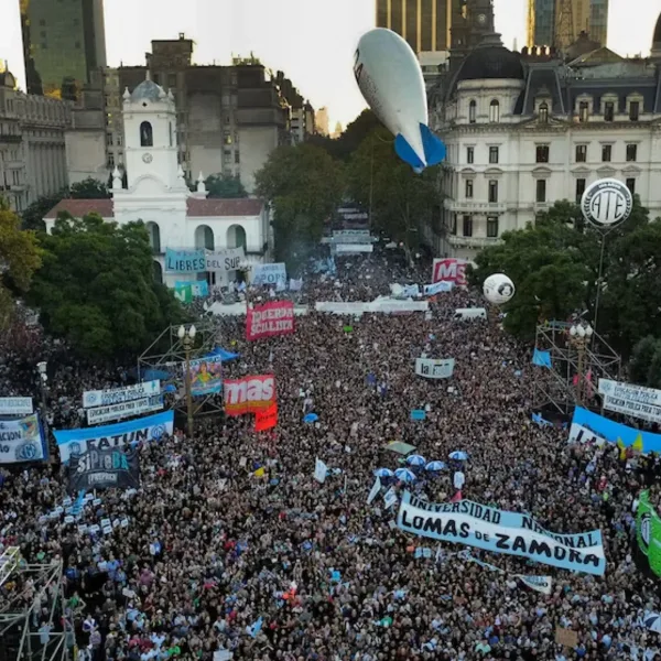Se realiza la cuarta marcha federal universitaria contra el Gobierno