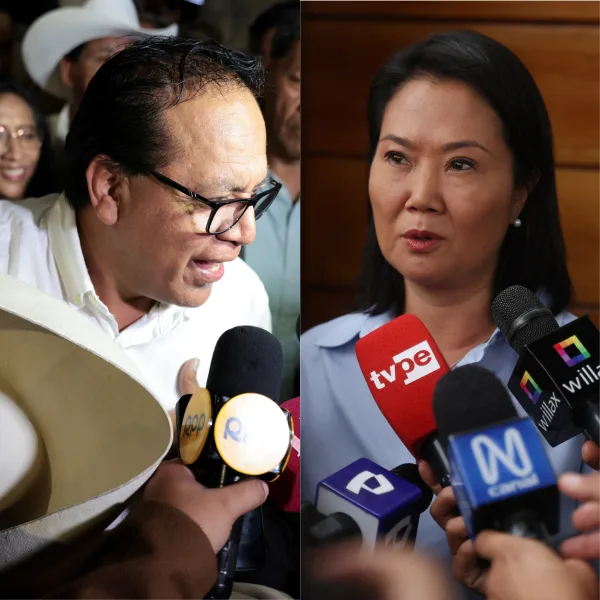 Balotaje con final abierto en Perú: Fujimori aventaja a Sánchez por 1.303 sufragios