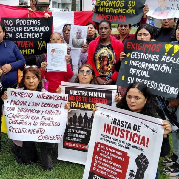 Protestas en Perú: denuncian reclutamiento ruso engañoso para la guerra de Ucrania