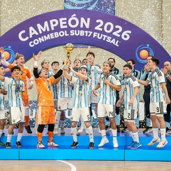 Argentina le ganó a Brasil y se consagró tricampeón del Sudamericano Sub 17 de futsal