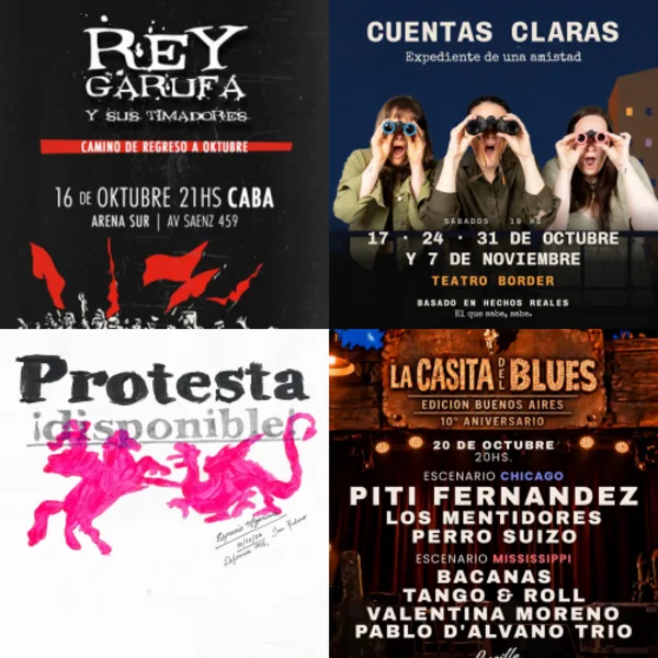 Agenda Filo: los espectáculos que no te podes perder